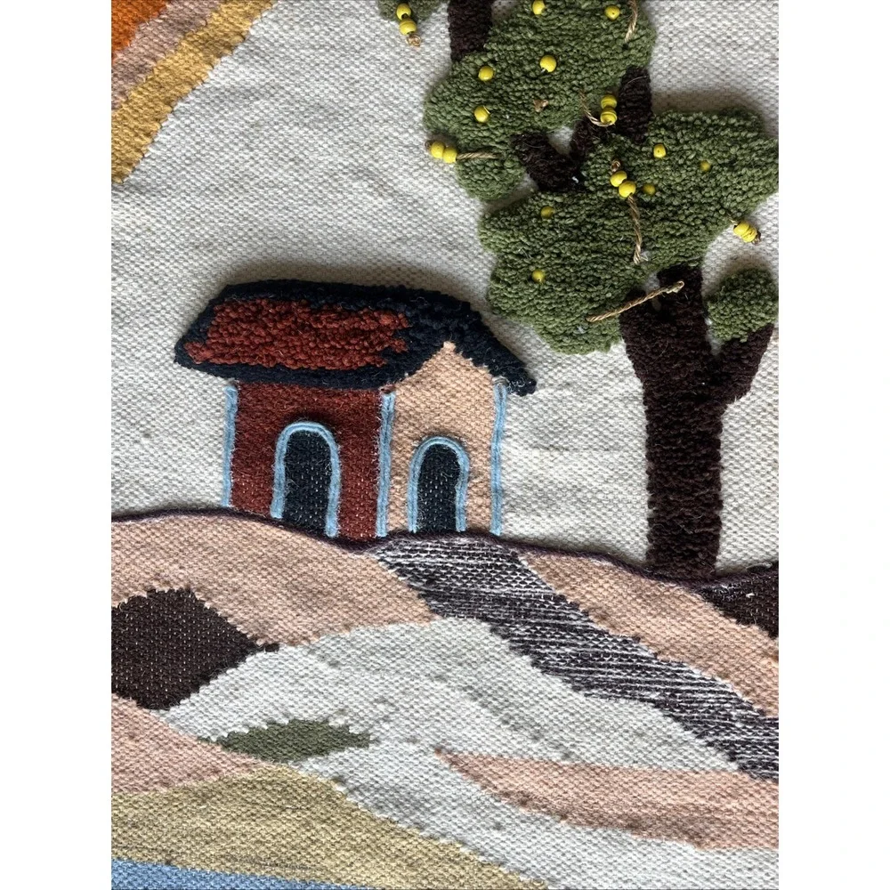 Handmade 3D Wool Tapestry Wall Hanging Rug 39